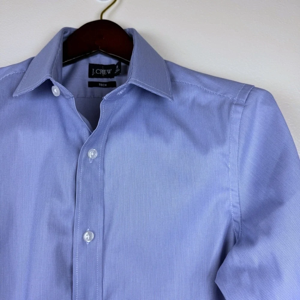J. Crew Men’s Slim Bowery Performance Stretch Dress Shirt Blue XS NWT